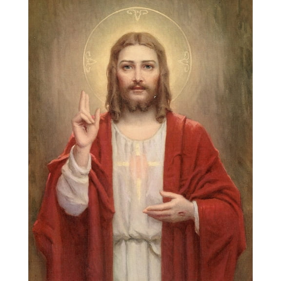 Catholic print picture - JESUS 19 - 8" x 10" ready to be framed