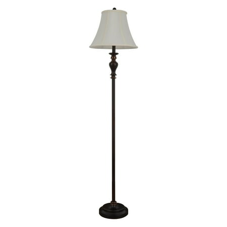 Décor Therapy Brand Bronze Resin Floor Lamp with Barclay Gold Color Highlights