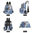 thumbnail image 2 of JIALIOU Mini Backpack Purse for Women Quilted Casual Daypack Small Travel Shoulder Bag, Snow Wolf under Moon, 2 of 7