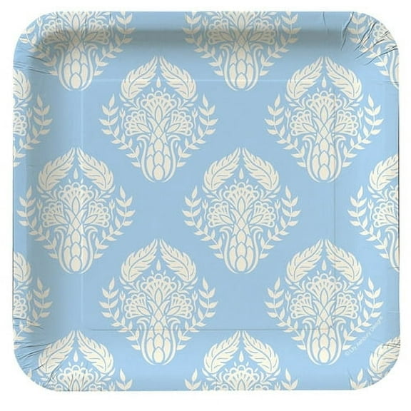 Various 'Mediterranean Garden' Disposable Paper Plates, 8 Count