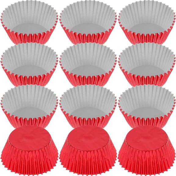 Minkissy Muffin Paper Cases Red 100Pcs