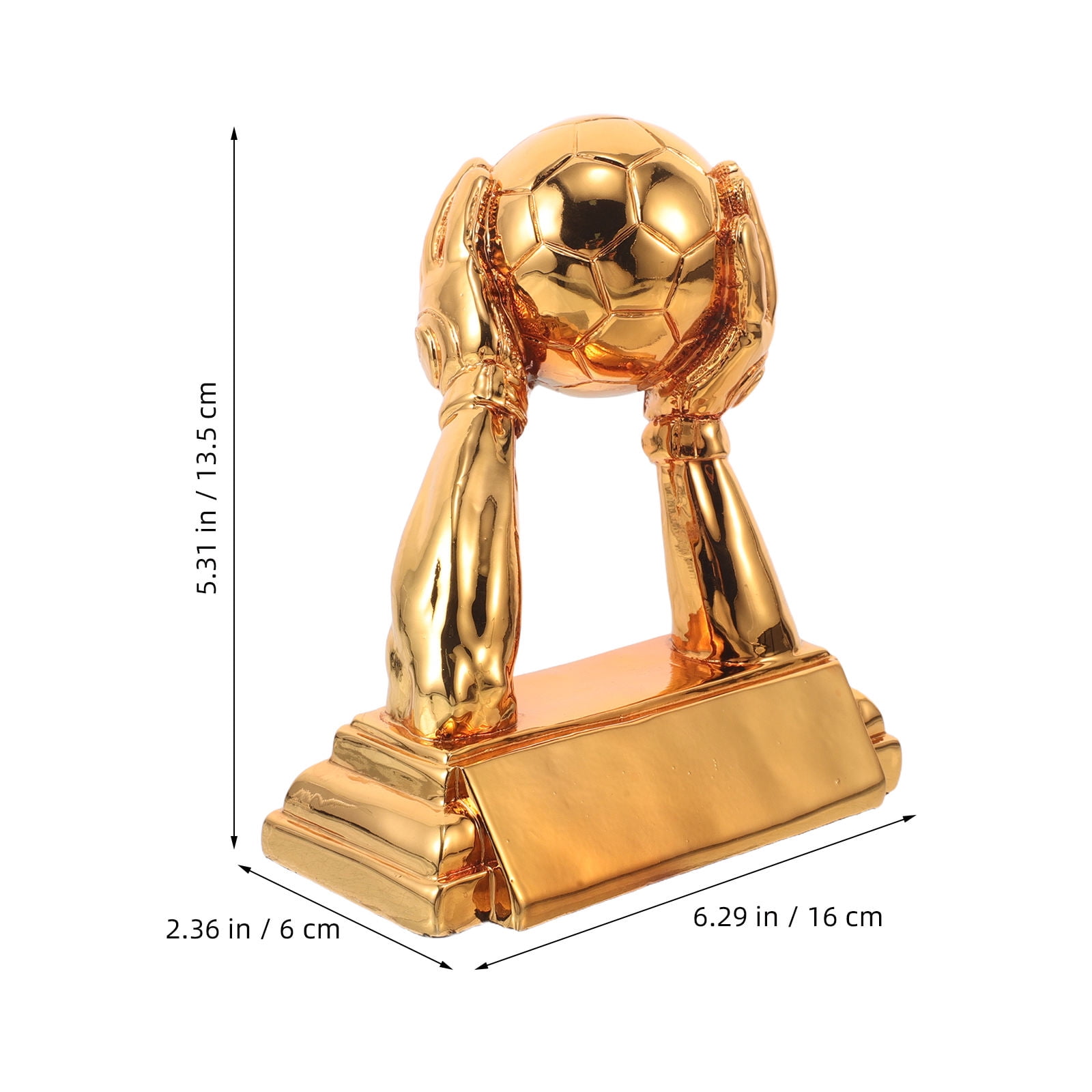 OUNONA Resin Soccer Goalkeeper Trophy Award for Best Football Keepers and Players Recognition and Achievement