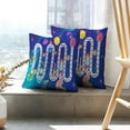thumbnail image 6 of LALILO Throw Pillow Covers Space Adventure Children Board Game Adventure Cushion Cover 18" x 18", 2 Pack, 6 of 6