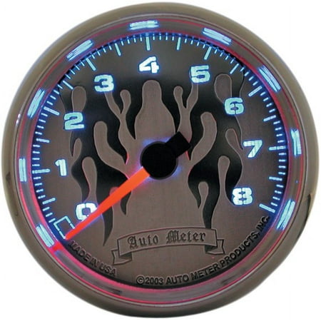 Auto Meter 2 5/8in. Electronic Tachometer, Flame Face