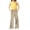 Khaki, variant on UACY Baggy Sweatpants for Girls Trendy Oversized Wide Leg Loose Sweat Pants Elastic High Waist Drawstring Athletic Joggers 