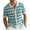 Sky Blue, variant on Wavy Knit Button Front Men's Polo Shirt Lightweight Perfect for Summer Casual and Weekend Outings Sky Blue 2XL