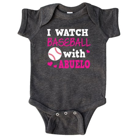 

Inktastic I Watch Baseball with My Abuelo Gift Baby Boy or Baby Girl Bodysuit