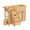 Wood - Left Stairs, variant on Advwin Changing Table with Pull-Out Stairs, Montessori Diaper Changing Station for Daycare & Home, Nursery Changing Table with Waterproof Pad, Safety Strap, Handrail, Large Storage & Acrylic Mirror