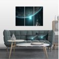 thumbnail image 1 of Sunrise in Earth from Space - Contemporary Landscape Canvas Art, 1 of 1