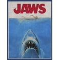 thumbnail image 2 of Boy's Jaws Retro Distressed Poster  Pull Over Hoodie Navy Blue Heather Small, 2 of 4
