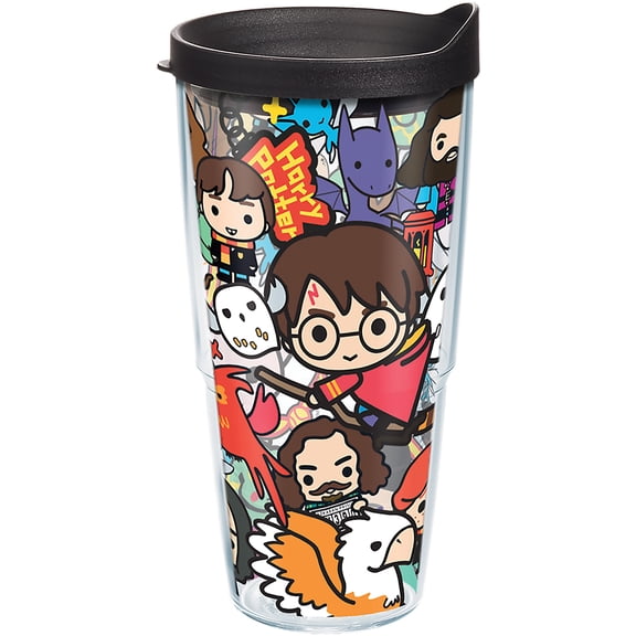 Tervis Harry Potter - Group Charms Made in USA Double Walled  Insulated Tumbler Travel Cup Keeps Drinks Cold & Hot, 24oz, Classic