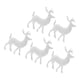 thumbnail image 5 of 5 figuras de ciervos de juguete, estatuas de ciervos realistas, figuras de animales del bosque, figuras de criaturas del bosque en miniatura, adornos para tartas para suministros de fiesta de Navidad, 5 of 7