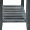 thumbnail image 5 of Redmon 20''x13.5' x17.5'' Contemporary Teak Wooden Bench With Under Seat Shelf, Weathered Gray Finish, 5 of 7