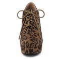 thumbnail image 3 of Unique Bargains Women's Platform Block Heel Lace Up Ankle Boots, 3 of 7