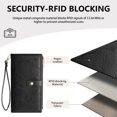 thumbnail image 6 of FALAN MULE Wallets for Women RFID Blocking Vegan Leather wristlet wallet Trifold Clutch Large Capacity Credit Card Holder, 6 of 7