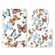 thumbnail image 1 of Juego de Alfombras de Baño ABPHQTO Mariposa de Color 3 Piezas, 1 of 2