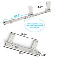 thumbnail image 4 of Diapositivas FRMSAET para teclado, resistentes, 40 kg, 40 cm, plateadas, 4 of 6