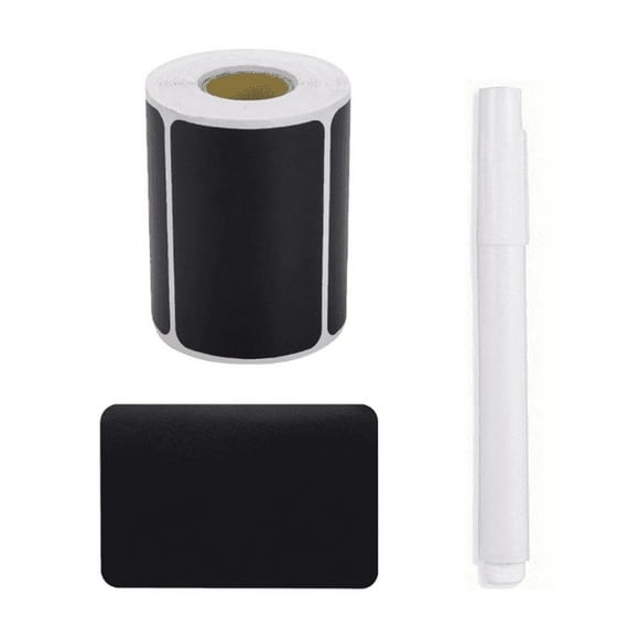 SNNROO 2 Pieces Label Stickers with Erasable Marker Versatile Chalkboard Pantry Labels for Organizing DIY Removable Writable Premium Vinyl Labels for Kitchen Use