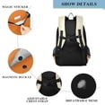 thumbnail image 4 of FORMRS School Backpack 17" Student Travel Bag with Laptop Compartment, Black Cat Orange Ball, 4 of 7