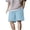 A Light Blue, variant on Shorts Men Workout Shorts Mens Cargo Shorts Summer Men's Casual And Fashionable Solid Color Drawstring Elastic Waist Shorts White M