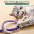 thumbnail image 6 of Cat Chew Ropes 3pcs, Cat toys for Indoor Cats with Refillable Natural Catnip, Safe Teeth Cleaning Chew toys, Interactive Kitten Nip toys and All Breeds (23.62 Inches),Red,Orange,, 6 of 8