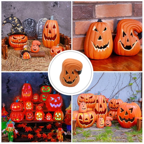 FOMIYES Pumpkin Stake Light Pumpkin Lamp Orange 1Set Home Highlight