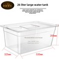 thumbnail image 1 of 26L Multi-Functional Sous Vide Cooking Container with Holes - Durable Material, Adjustable Settings, Compact Design, Easy to Clean Slow Cooker Bath Tub for Daily & Special Occasion Food Preparation,, 1 of 6