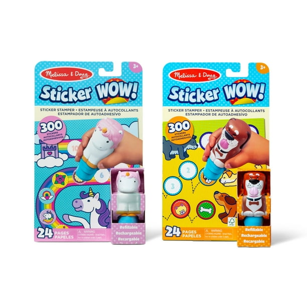 Pegatina Toy Melissa & Doug ¡Guau! ™ Paquete de perro y unicornio