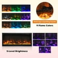 thumbnail image 6 of Giantex 36/42/50 Inch Electric Fireplace, Linear Fireplace Insert w/ Remote Control, Wall Mounted/Recessed/Frestanding Electric Fireplace Heater, 750W/1500W, 6 of 9