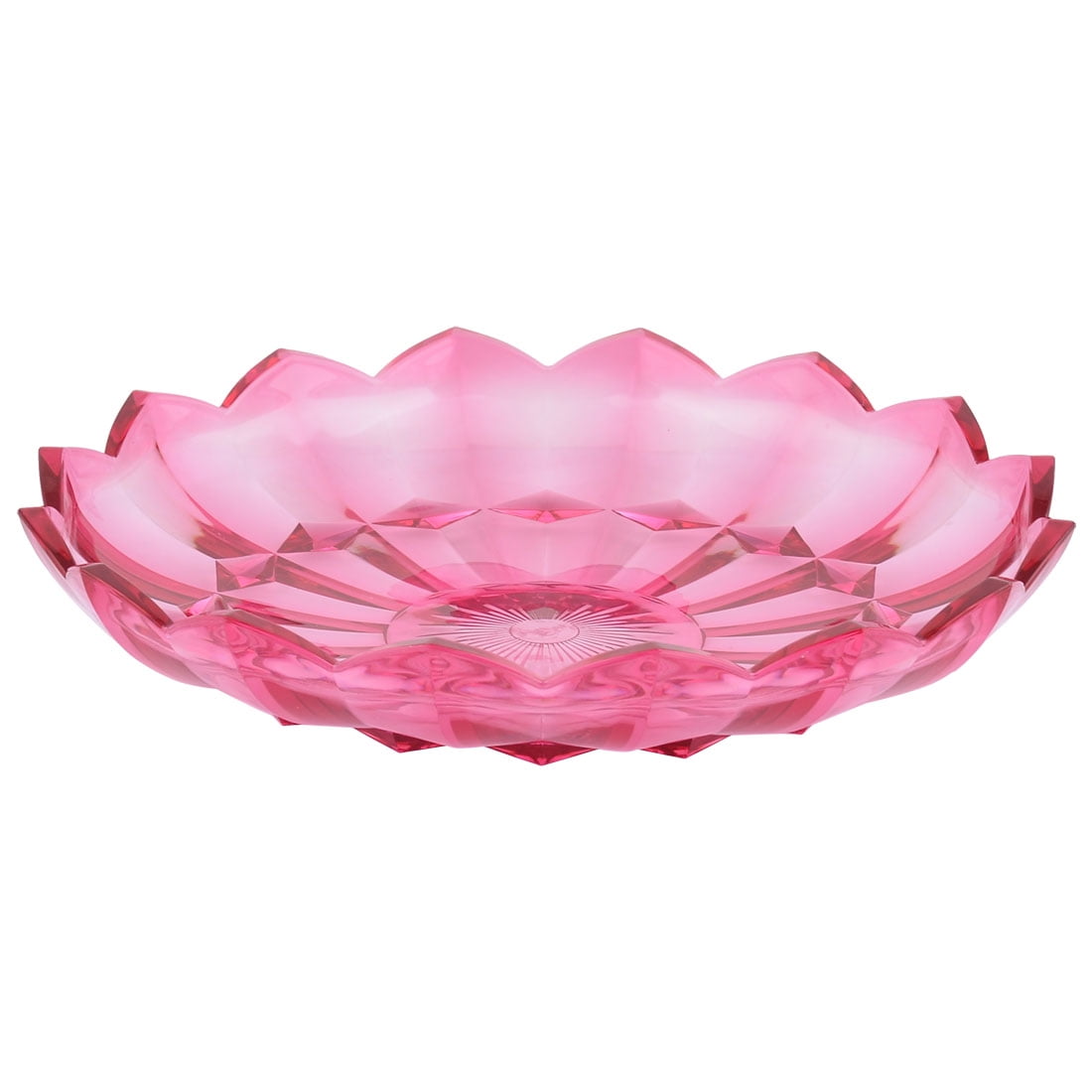 Unique BargainsHome Plastic Flower Shaped Fruit Dessert Dish Plate Holder Container... by