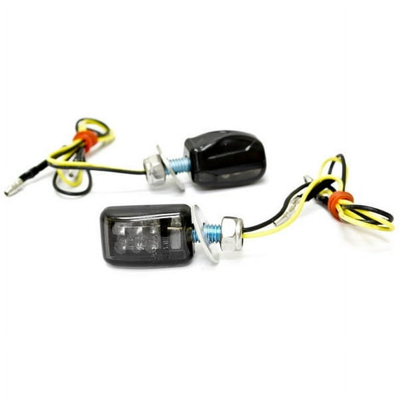 Krator Mini Custom LED Turn Signal Indicator Lights Lamp Compatible with Kawasaki Vulcan Classic Nomad MeanStreak Drifter