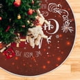 thumbnail image 5 of GZHJMY Christmas Tree Skirt Snowflake Xmas Tree Skirt Floor Door Round Mat Decorations for Holiday Party Home Christmas Day Ornaments, 47.2", 5 of 6