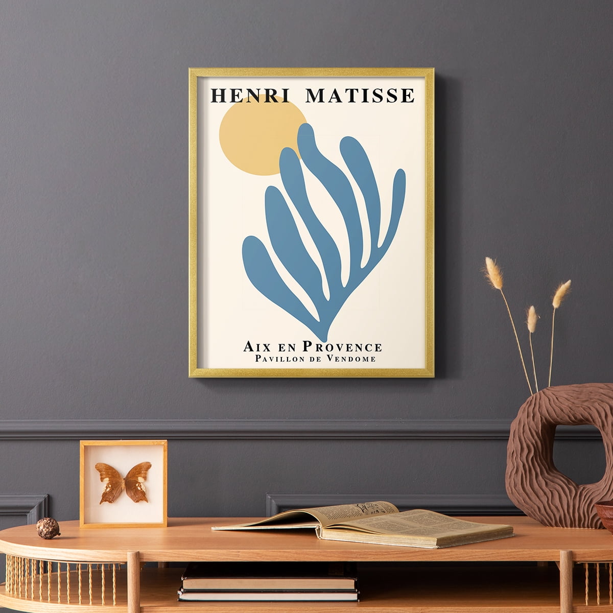 Matisse XCI Framed Print - Solid Wood