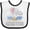 White and Black, variant on Inktastic A Little Bit of Heaven Sent Down to Earth Cute Elephants Boys or Girls Baby Bib