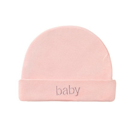 

QWERTYU Infant Baby Girl Boy Winter Ski Beanie Newborn Hat Letter Cap 0-6M Pink One Size