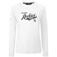 thumbnail image 2 of Women's Levelwear White Colorado Rockies Slender Glide T-Shirt, 2 of 3