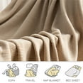 thumbnail image 5 of Yhmxh Throw Blanket for Bed, 60"x80" Cotton Blanket Comfy Blanket for Bedroom, Comforter Soft & Cozy Bed Blanket, Decorative Throw Cotton Blankets for Living Room & Bedroom, Woven Twin Blankets, 5 of 7