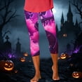 thumbnail image 4 of Yeaiivve Womens Funny Cute Printed Tights Stretch High Waist Workout Leggings Halloween Ghost Graphic Skinny Pants Holiday Family Party Costumes XL, 4 of 8