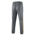 thumbnail image 4 of SYMOID Big & Tall Men's Gray 3XL 100% Polyester Jogger Pants - Contrast Stripe, Elastic Waist, Zippered Pockets, 4 of 4