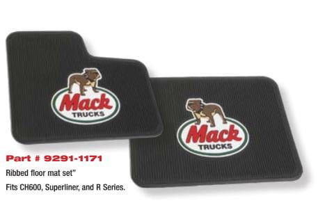 Mack Truck OEM Rubber Floor Mats/Logo CH & Vision PRE 2006 Emissions Engines 