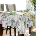 thumbnail image 3 of GZHJMY Herb Wild Flower Tablecloth, Rectangle Waterproof Washable Polyester Table Cover for Picnic Dinner Holiday Party Decor, 54 x 54 Inch, 3 of 7