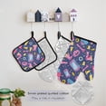 thumbnail image 5 of Megaphones and Tvs 5 Pcs Kitchen Set Heat Resistant Oven Mitts and Non-Slip Pot Holders with Adjustable Cooking Apron, 5 of 6