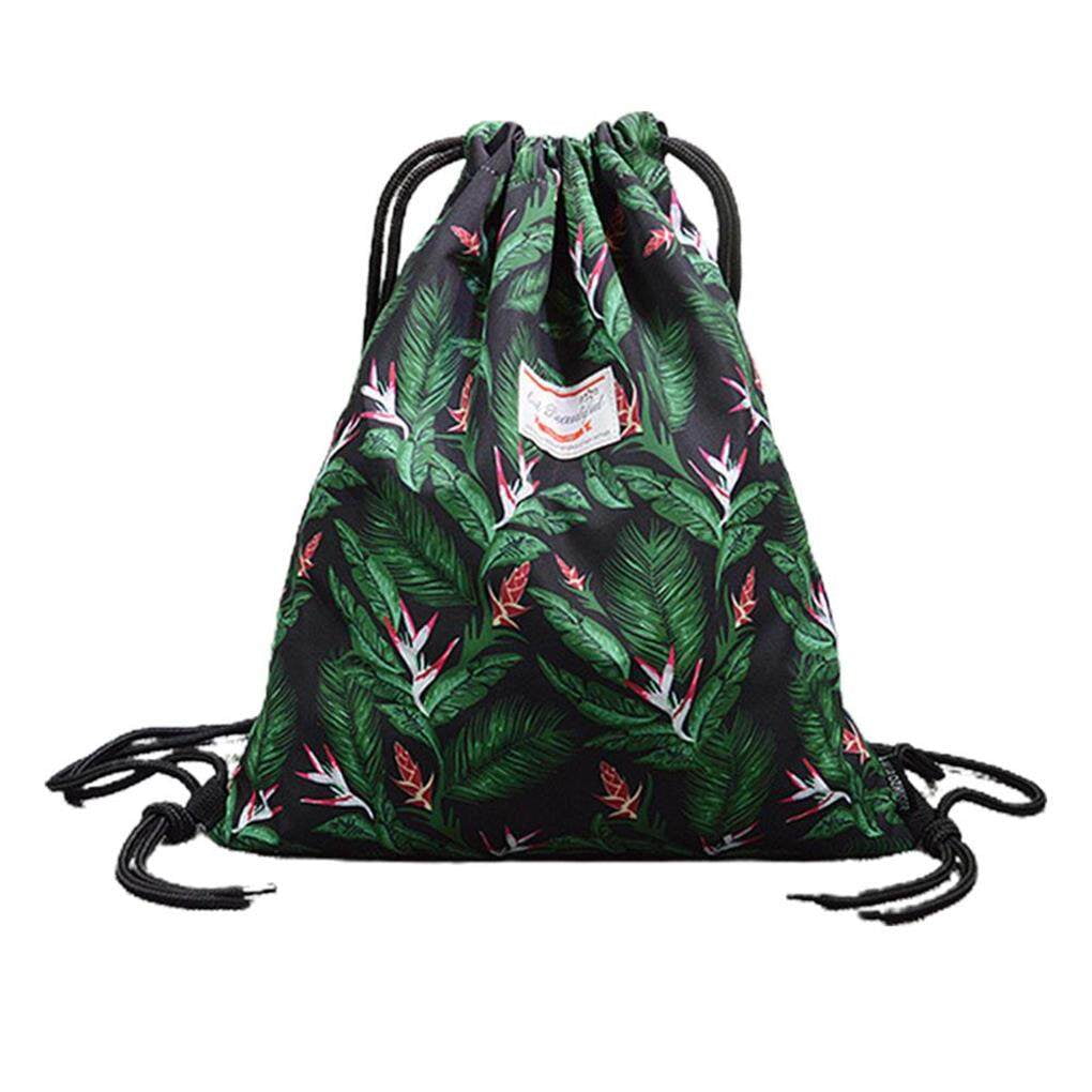 Drawstring Bag Sport Gym Sackpack Waterproof Adjustable Leaf Drawstring Bag Sport Gym Sackpack Waterproof Adjustable Leaf