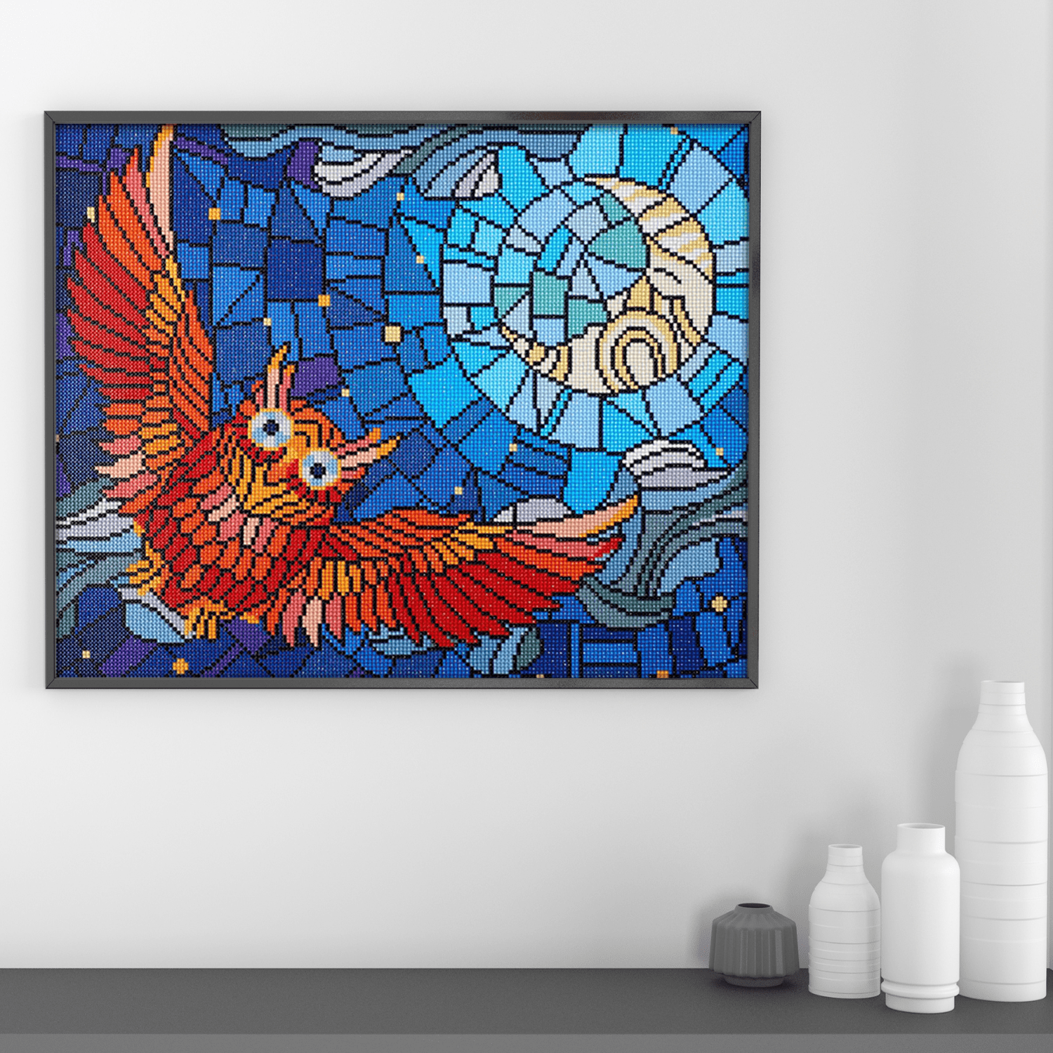 Diamond Art By Leisure Arts Diamond Painting Kits For Adults 16"X20" Advanced Stain Glass Owl, Full Drill, Art Kits, Dimond Art, For Adults, Kit