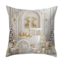 Christmas Pillow Cover Holiday Decoration Sofa Decoration Pillow Cushion Cover