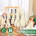 thumbnail image 3 of Ayieyill 30PCS Artificial Mini Christmas Trees, Mini Pine Tree Sisal Trees with Wood Base Bottle Brush Trees for Christmas Table Top Decor Winter Crafts Ornaments (Beige), 3 of 8