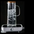 thumbnail image 5 of Jarra de Agua de Vidrio de 1,7 L con Asa, Tapa de Bambú, Resistente Al , Hervidor de Agua FríA y Caliente, Capacidad para Té, Jarra de Jugo de Agua, 5 of 5