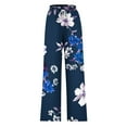 thumbnail image 4 of Pantalons pour Femmes, Pantalons Larges à Rayures Imprimées à Cordon de Serrage pour Femmes, 4 of 4