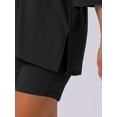thumbnail image 5 of DARING DIVA Pajamas V Neck Workout Reversible Tracksuit Shorts Set XS Black, 5 of 6
