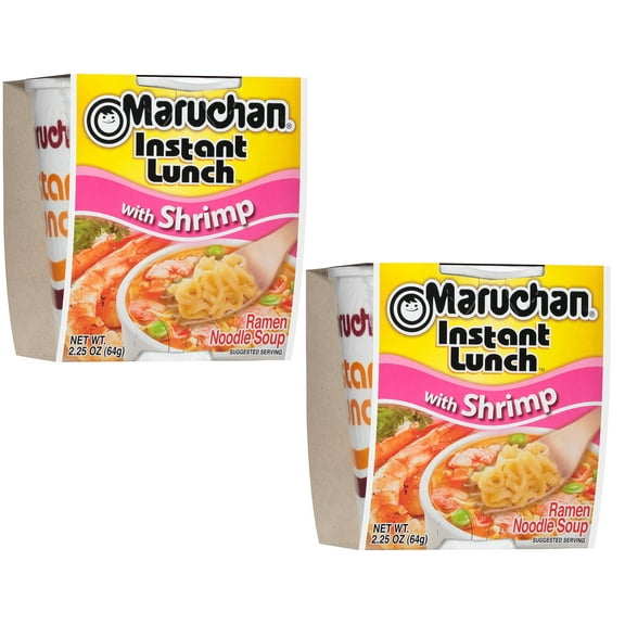 Maruchan Instant Lunch Shrimp Flavor, 2.25 Oz(Pack of 2)